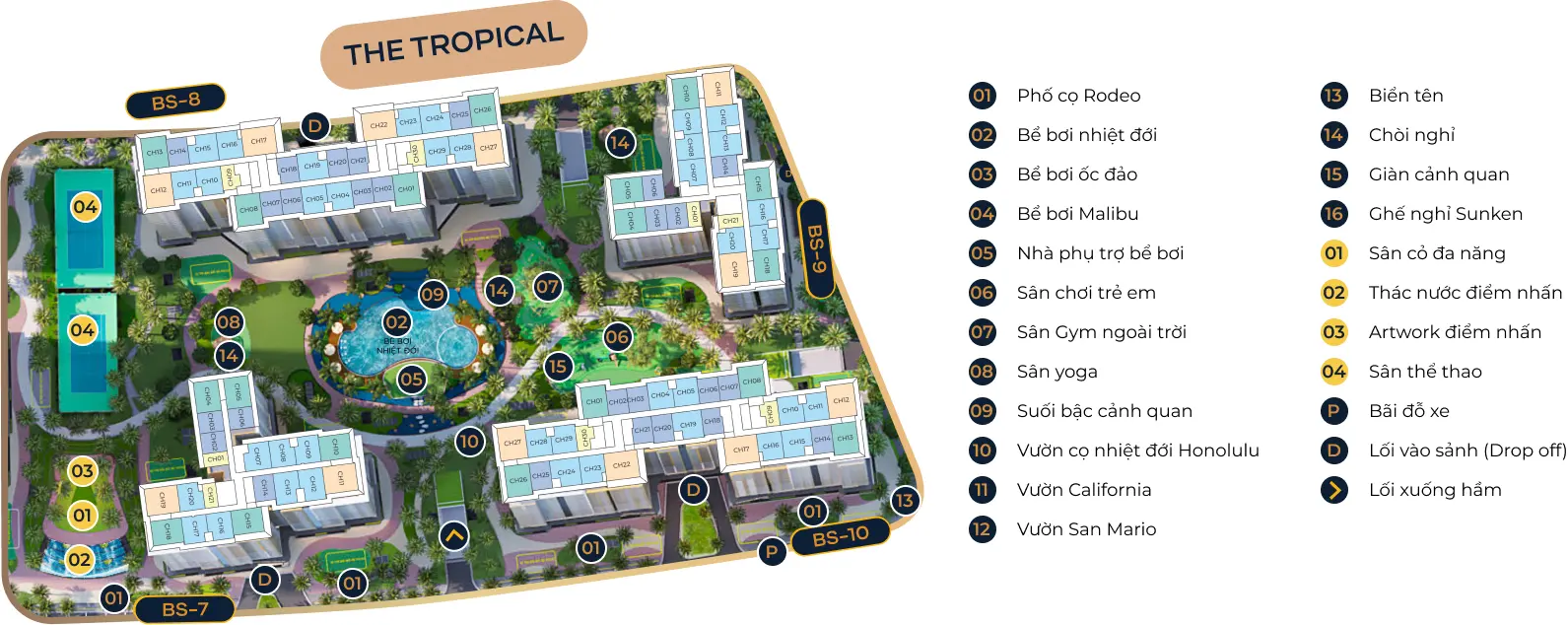 Mặt Bằng Tropical BS7- BS10